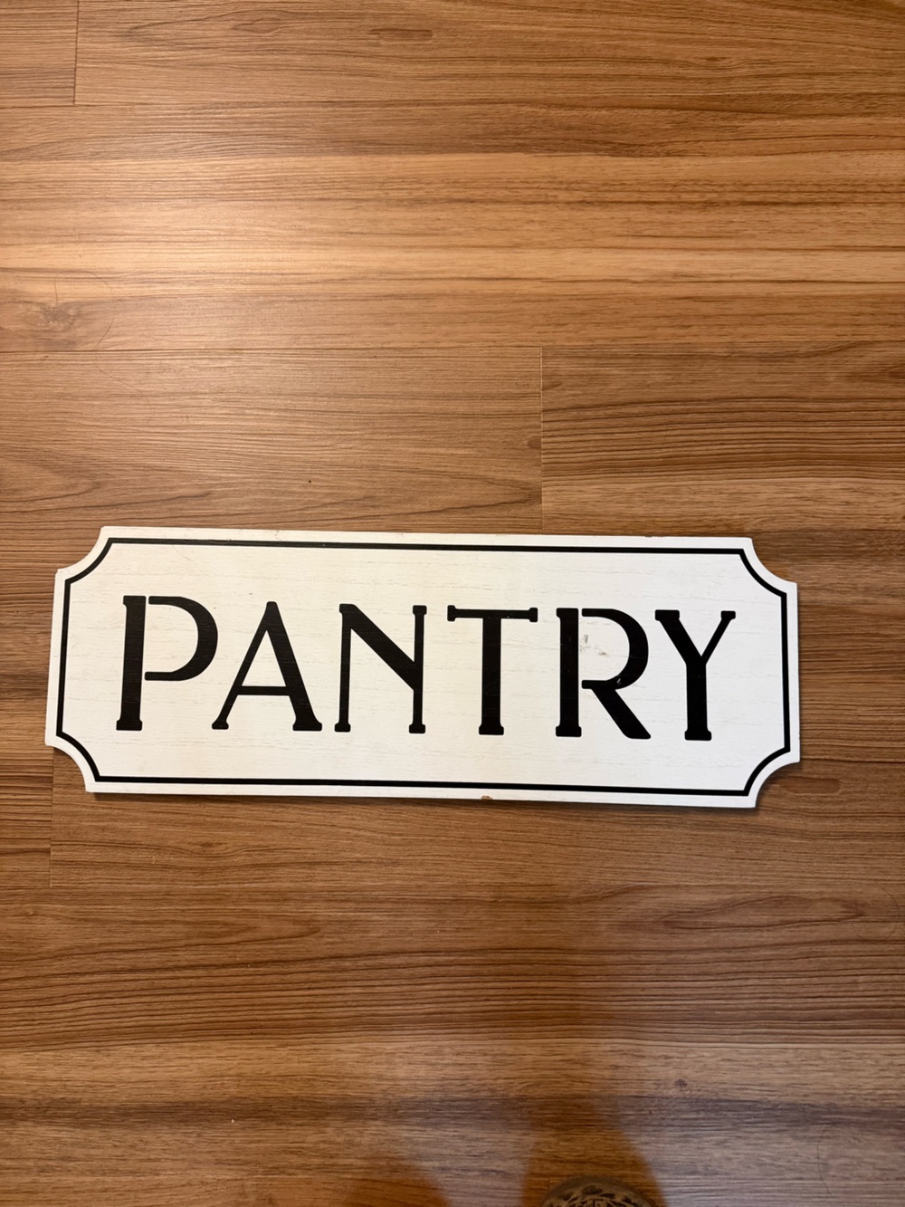 Hobby Lobby White and Black PANTRY Wall Sign
